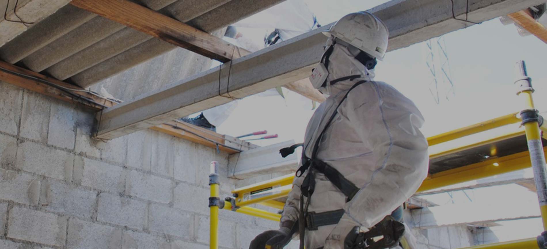 asbestos surveyor carrying out an inspection